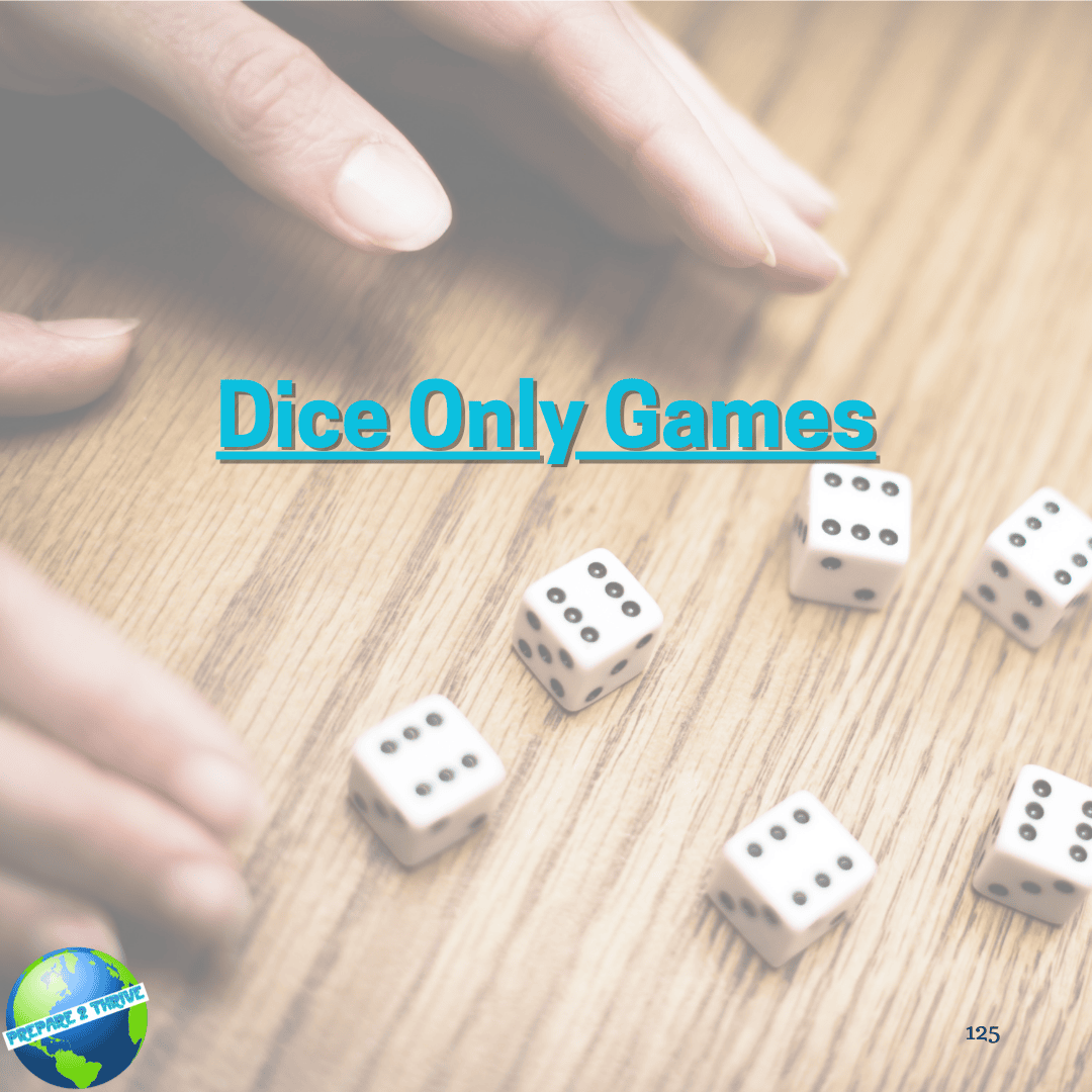 Dice Only Games